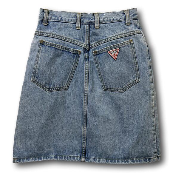 Guess by Georges Marciano Dresses & Skirts - 80s Vintage Guess Jeans Denim Mini Skirt by Georges Marciano Size 28
